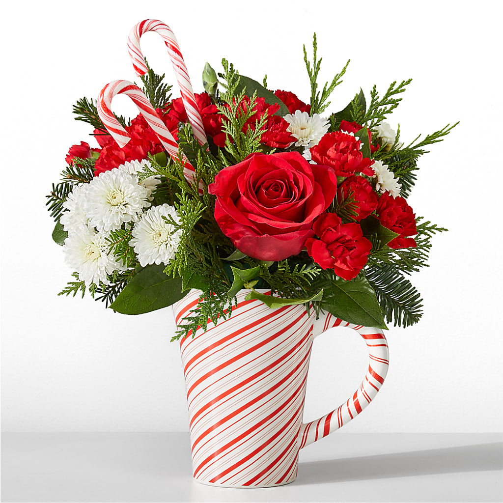 Peppermint Swirl Mug – EDDY'S FLOWERS, Norwalk CA