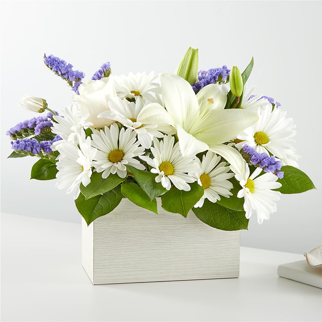 Beyond Blue Box Bouquet – EDDY'S FLOWERS, Norwalk CA