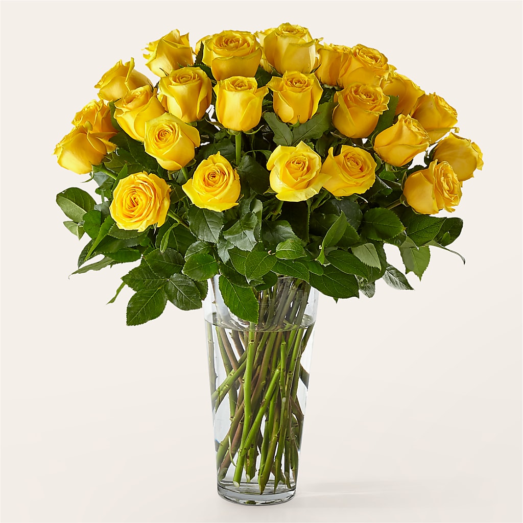 Long Stem Yellow Rose Bouquet – EDDY'S FLOWERS, Norwalk CA