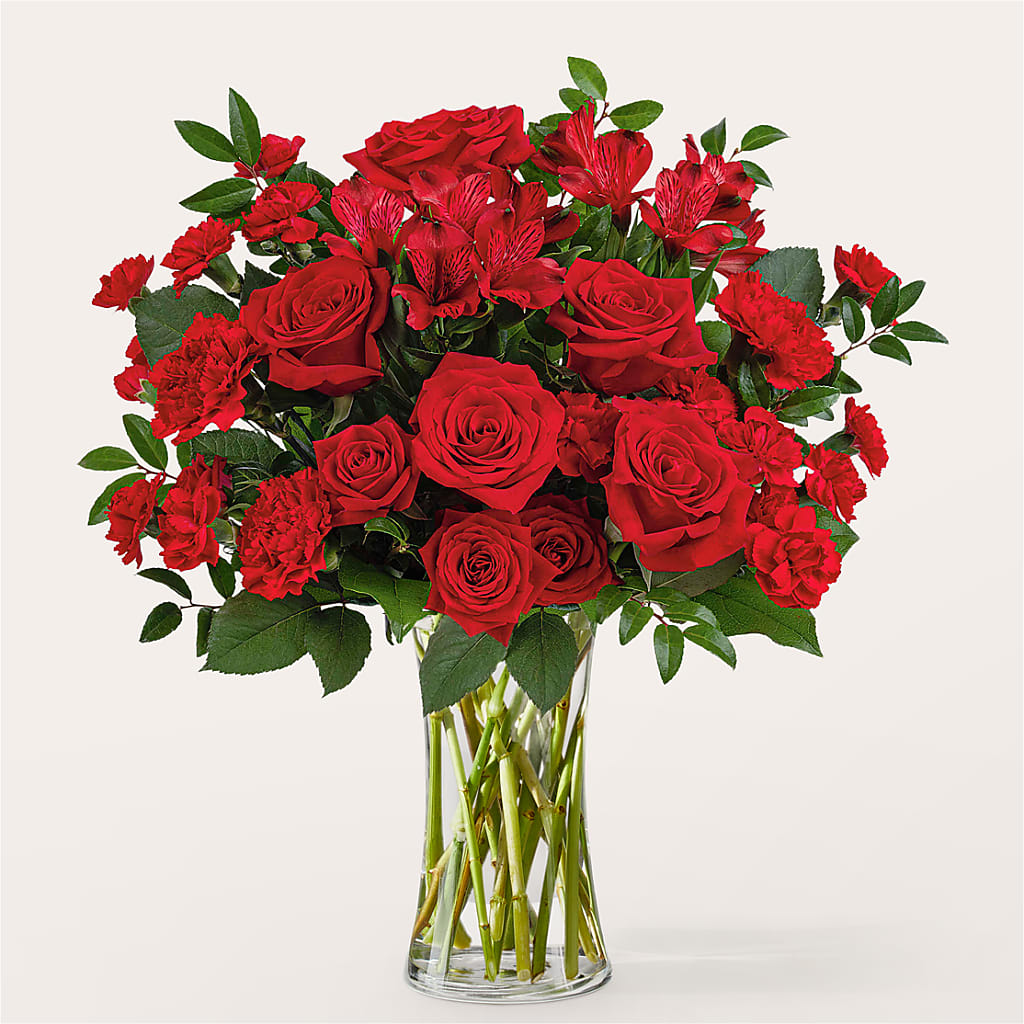 Brilliant Ruby Bouquet – EDDY'S FLOWERS, Norwalk CA