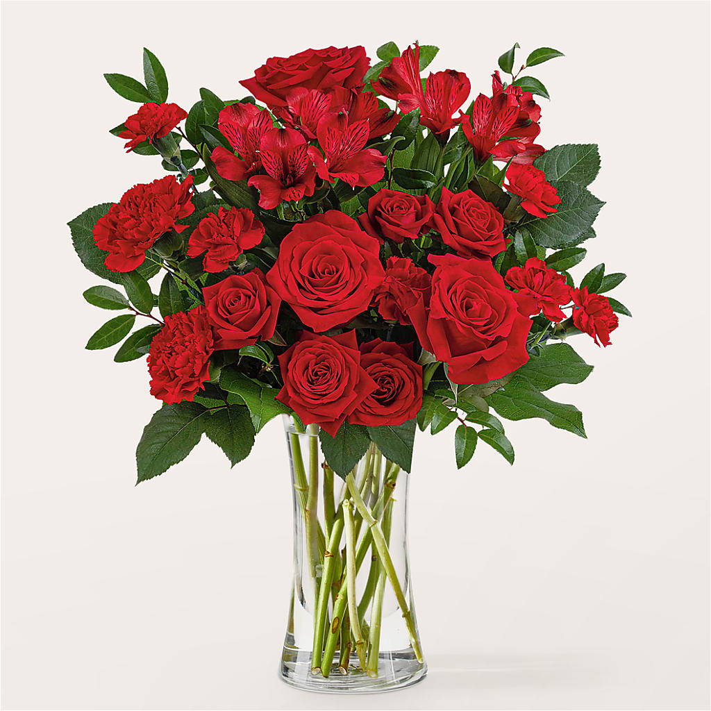Brilliant Ruby Bouquet – EDDY'S FLOWERS, Norwalk CA