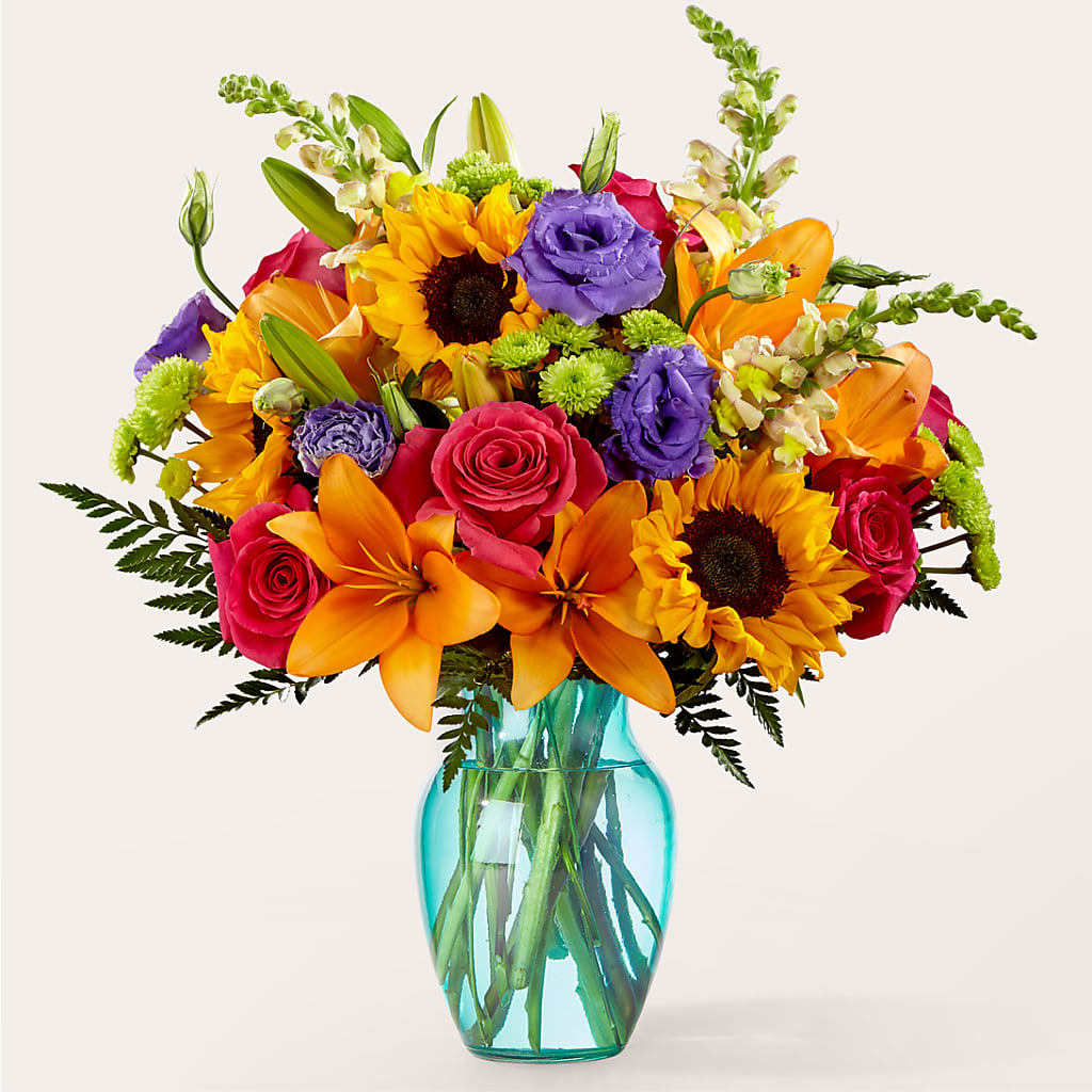 Double Rainbow Bouquet – EDDY'S FLOWERS, Norwalk CA