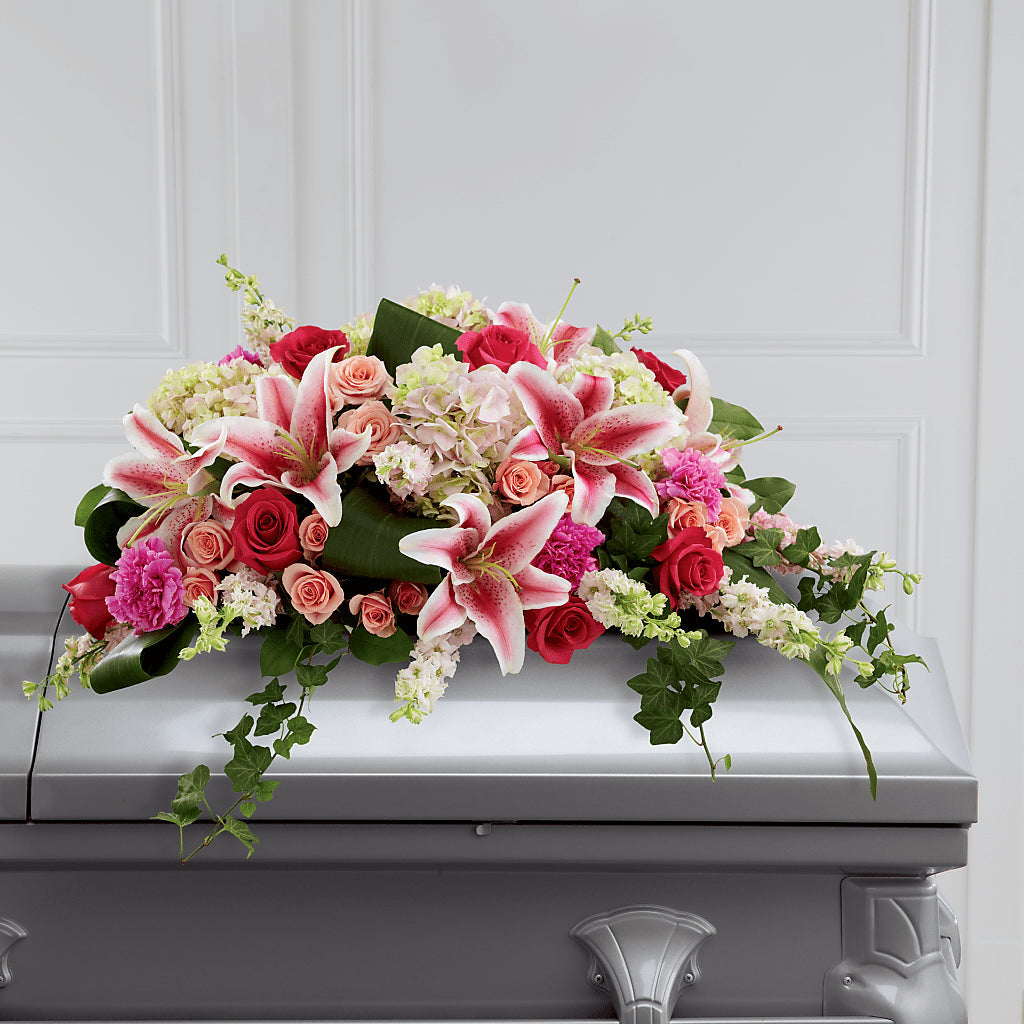 Splendid Grace Casket Spray – EDDY'S FLOWERS, Norwalk CA