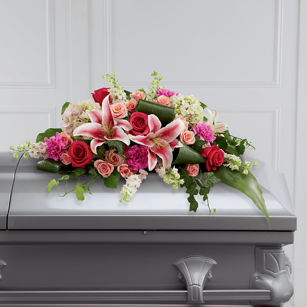 Splendid Grace Casket Spray – EDDY'S FLOWERS, Norwalk CA