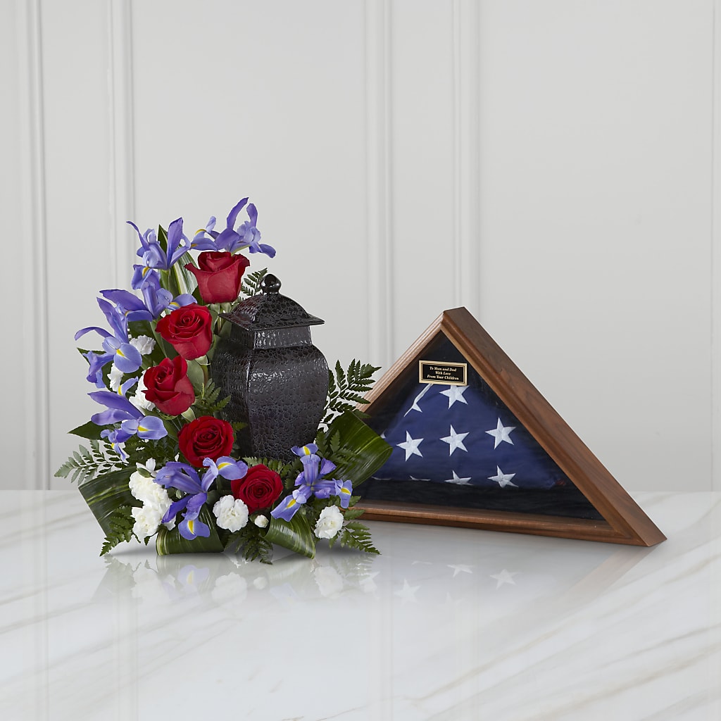Patriotic Tribute Arrangement – EDDY'S FLOWERS, Norwalk CA