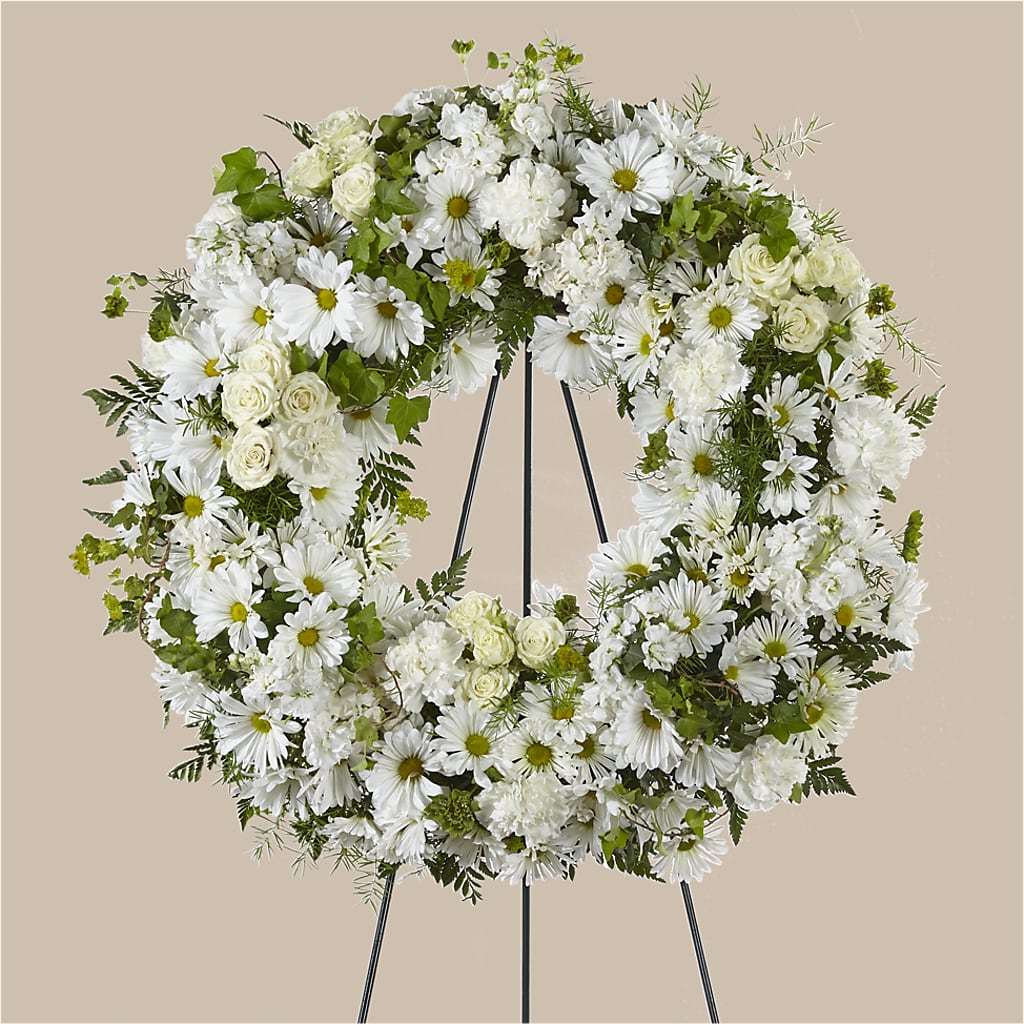Faithful Wishes Wreath – EDDY'S FLOWERS, Norwalk CA