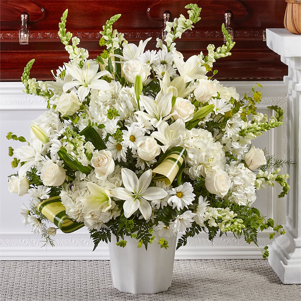 Thoughts of Tranquility Floor Basket – EDDY'S FLOWERS, Norwalk CA