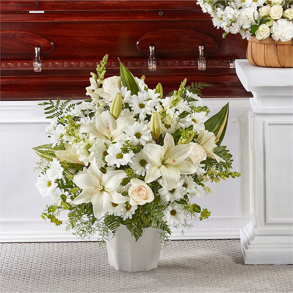 Thoughts of Tranquility Floor Basket – EDDY'S FLOWERS, Norwalk CA