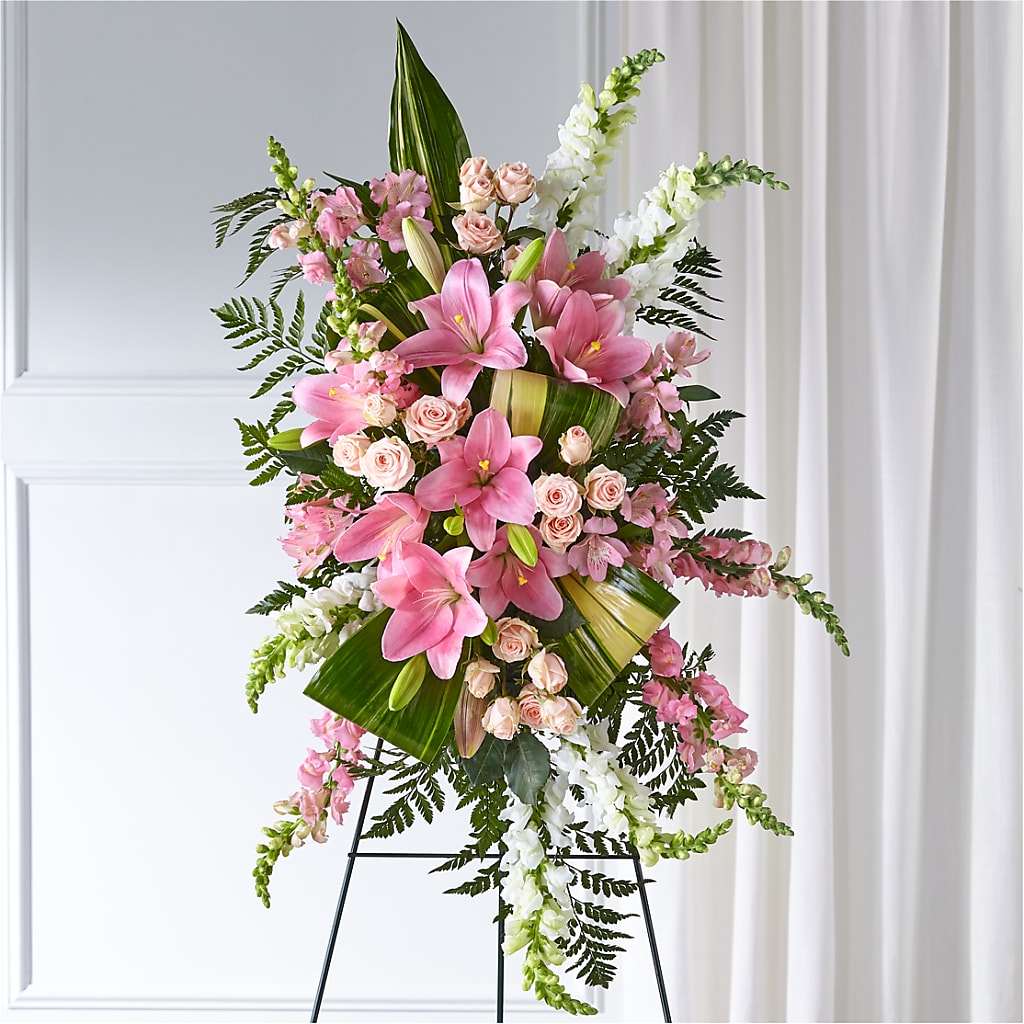 Elegant Embrace Standing Spray – EDDY'S FLOWERS, Norwalk CA