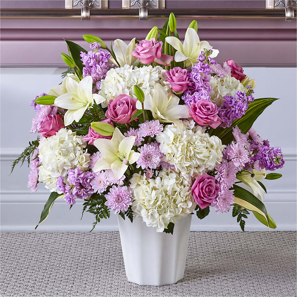 Heaven Sent Floor Basket – EDDY'S FLOWERS, Norwalk CA