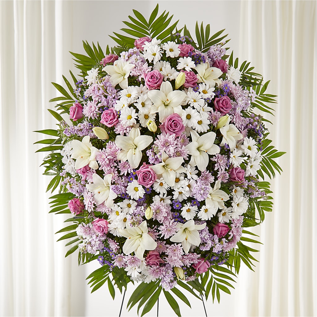 Surrounded by Love Standing Spray – EDDY'S FLOWERS, Norwalk CA