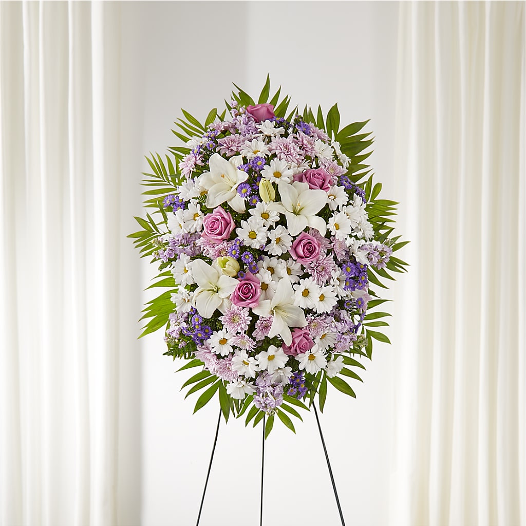Surrounded by Love Standing Spray – EDDY'S FLOWERS, Norwalk CA
