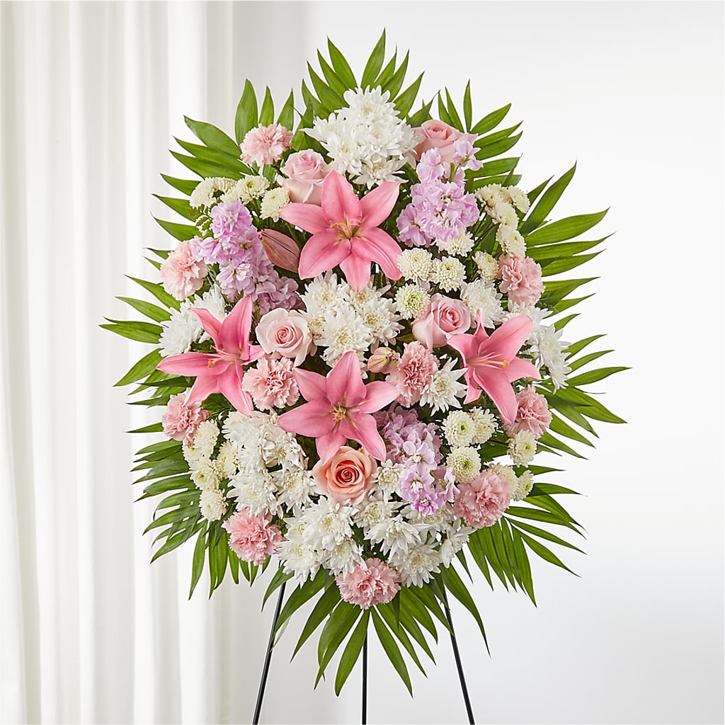 Offering Solace Standing Spray – EDDY'S FLOWERS, Norwalk CA