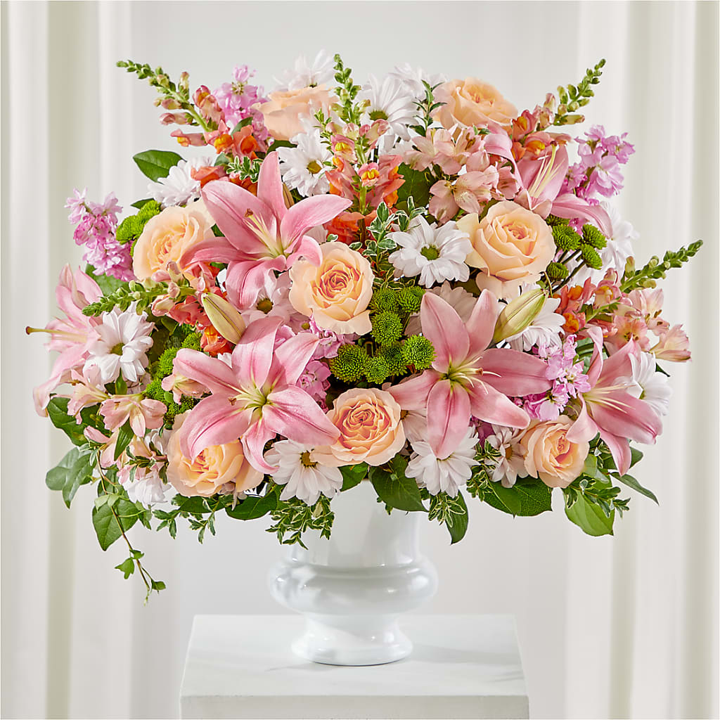 Heartfelt Gesture Urn Arrangement – EDDY'S FLOWERS, Norwalk CA