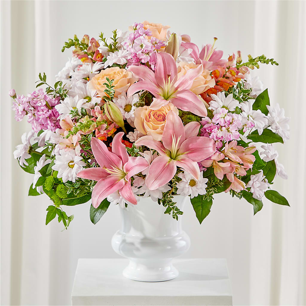 Heartfelt Gesture Urn Arrangement – EDDY'S FLOWERS, Norwalk CA