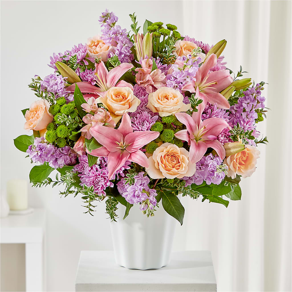 Supportive Embrace Tabletop Basket – EDDY'S FLOWERS, Norwalk CA