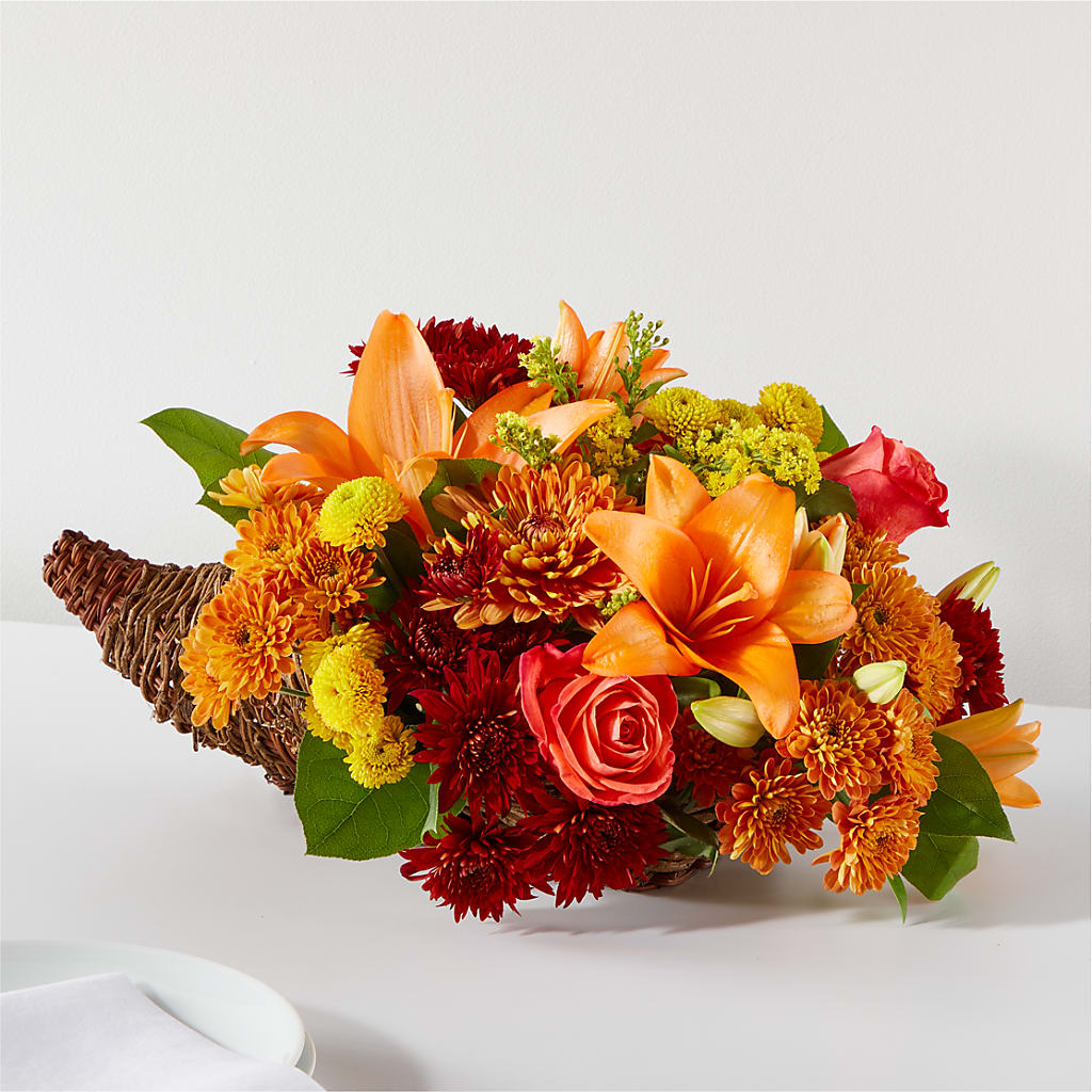 Bouquet of Blessings Cornucopia – EDDY'S FLOWERS, Norwalk CA
