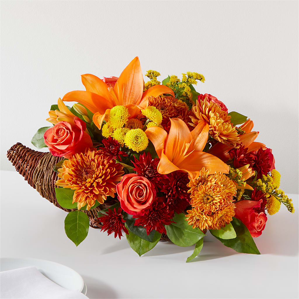 Bouquet of Blessings Cornucopia – EDDY'S FLOWERS, Norwalk CA