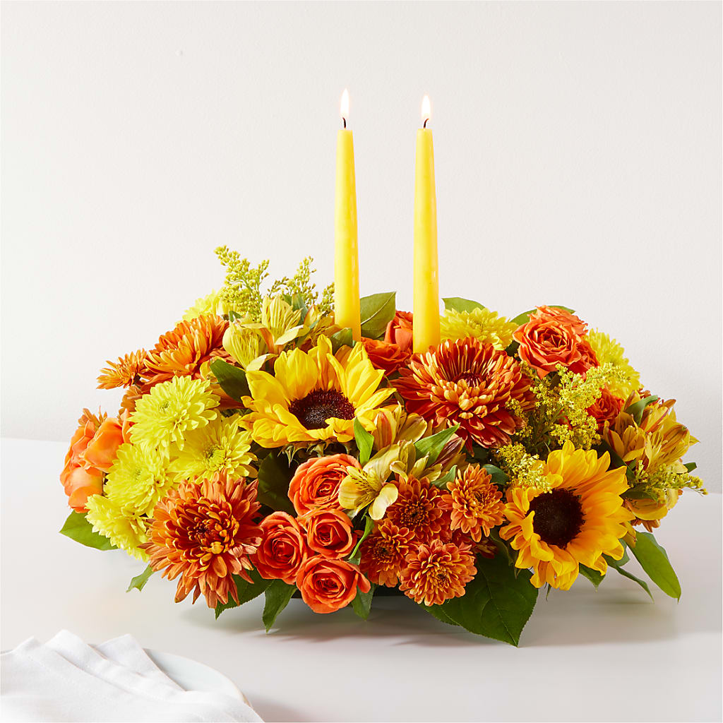 Autumn Harmony Centerpiece – EDDY'S FLOWERS, Norwalk CA