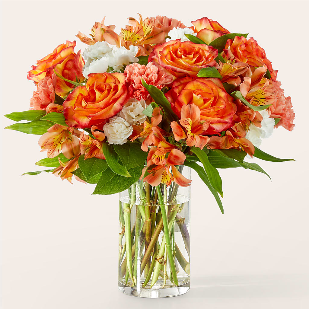 Apricot Glow Bouquet – EDDY'S FLOWERS, Norwalk CA