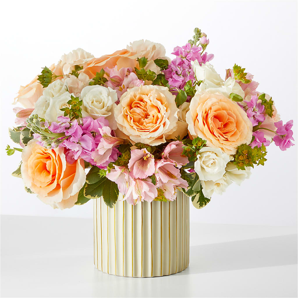 Paradise Bouquet with Ivory Vase – EDDY'S FLOWERS, Norwalk CA