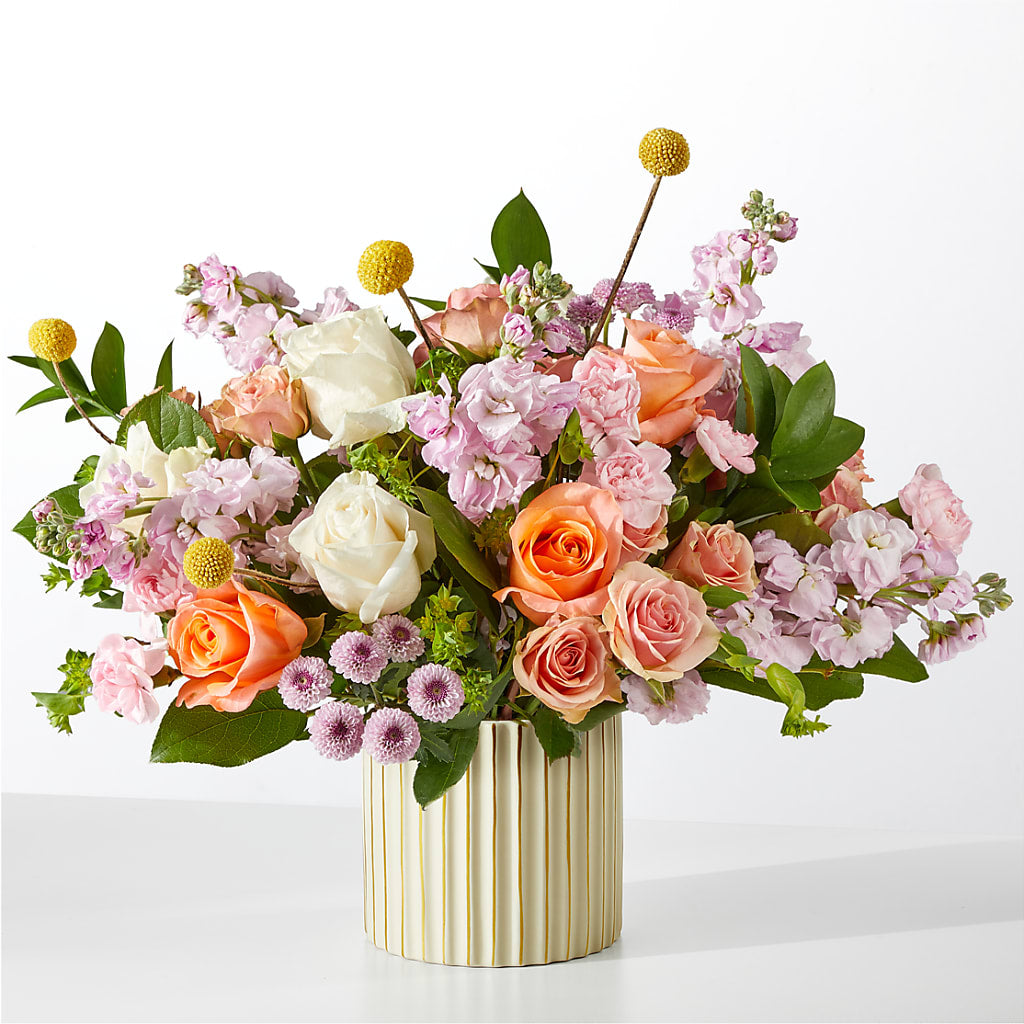 French Market Bouquet with Ivory Vase – EDDY'S FLOWERS, Norwalk CA
