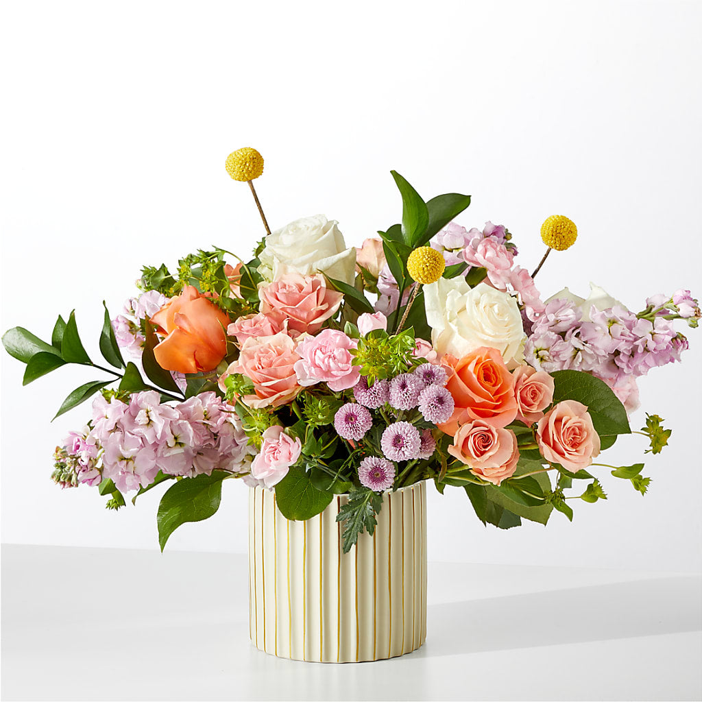 French Market Bouquet with Ivory Vase – EDDY'S FLOWERS, Norwalk CA