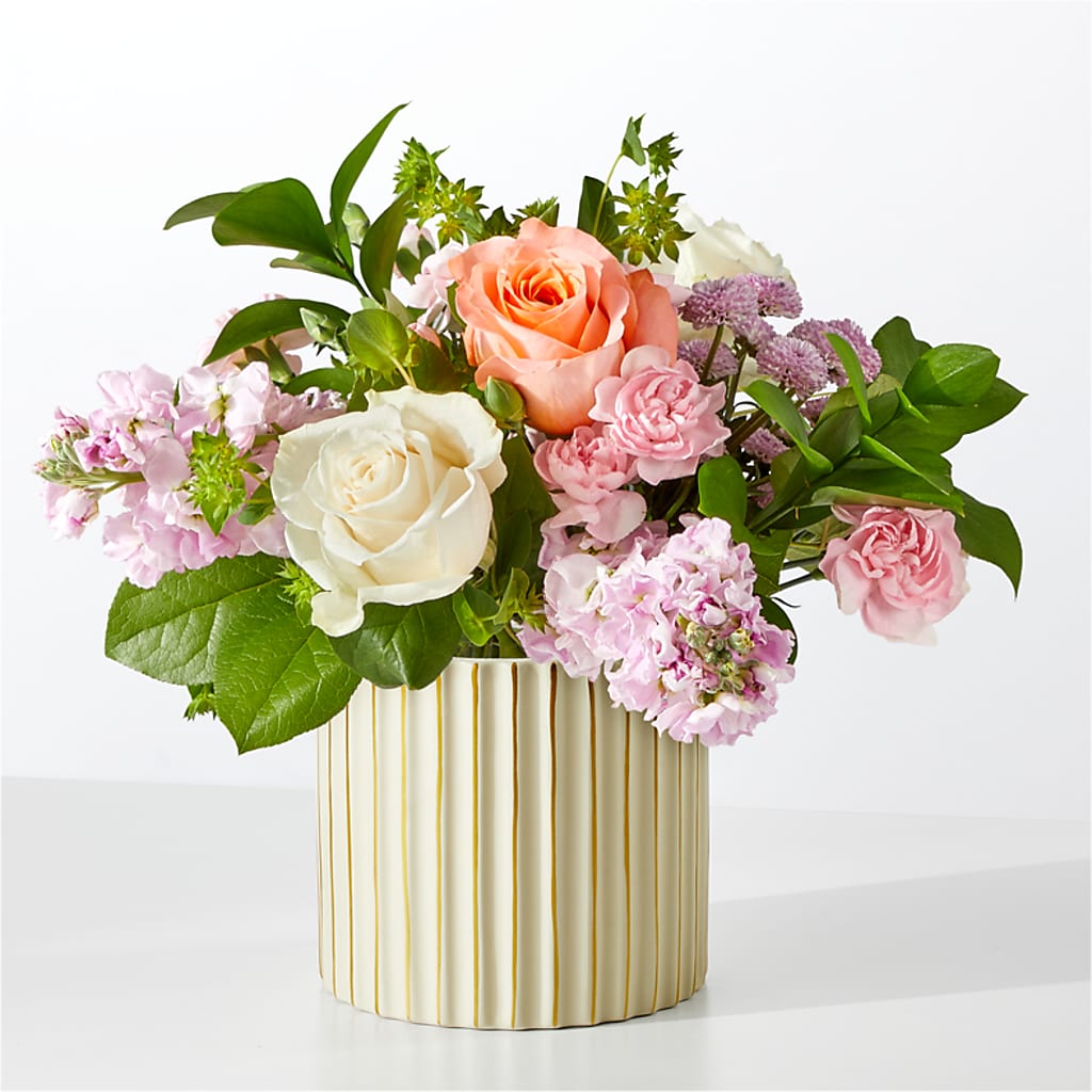 French Market Bouquet with Ivory Vase – EDDY'S FLOWERS, Norwalk CA