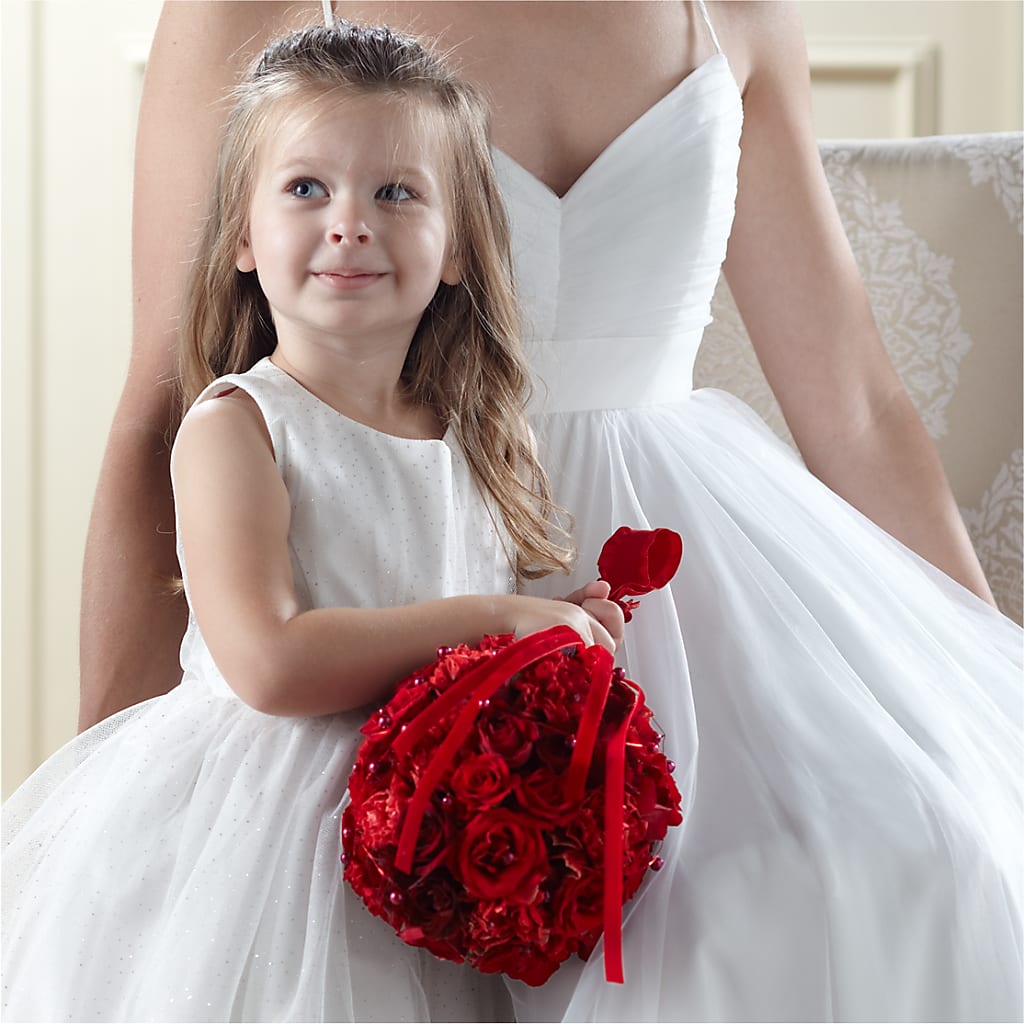 Pure at Heart Flower Girl Arrangement – EDDY'S FLOWERS, Norwalk CA