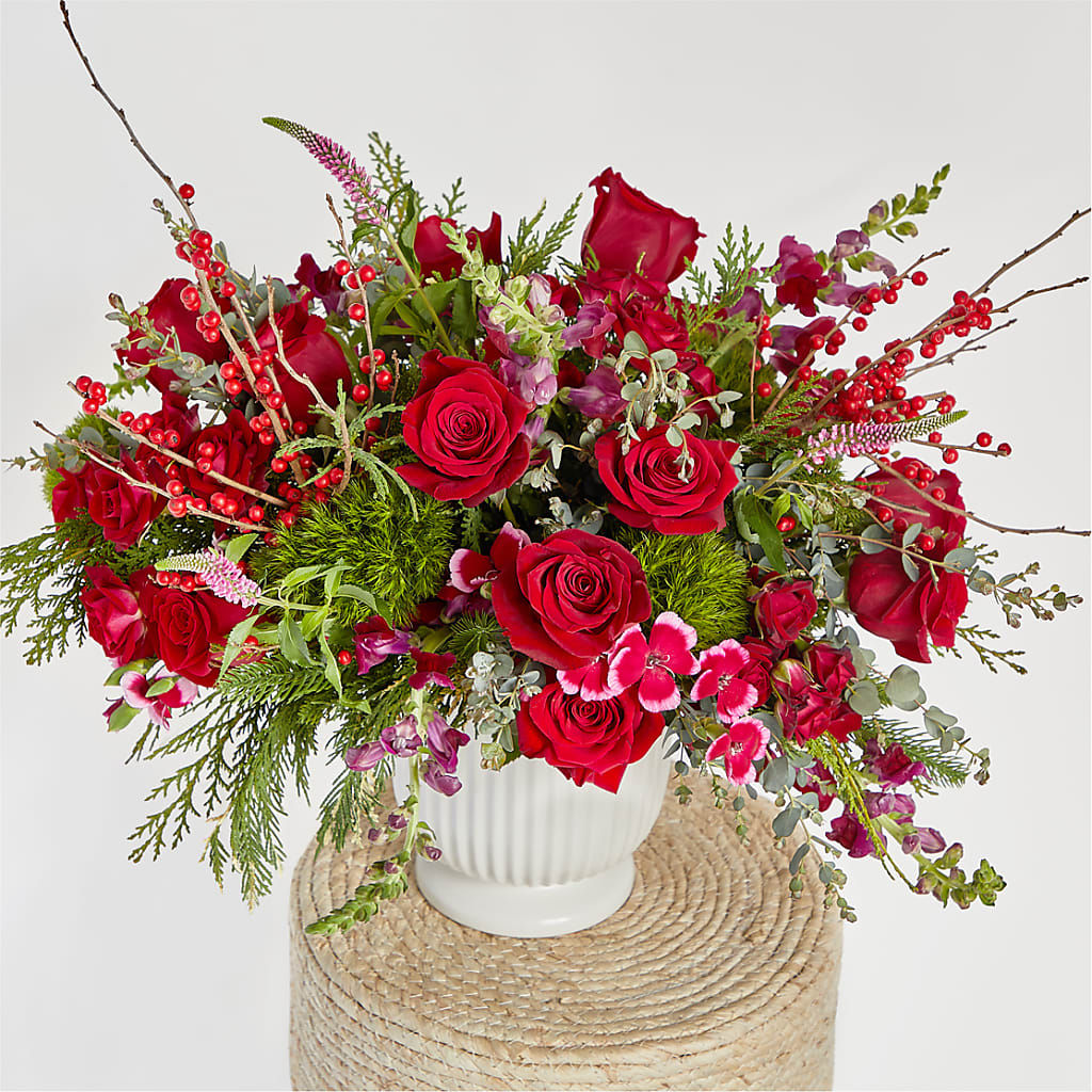 Big Red Bow Bouquet – EDDY'S FLOWERS, Norwalk CA