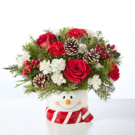 Jolly Snowman Bouquet – EDDY'S FLOWERS, Norwalk CA