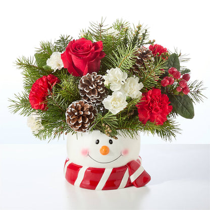 Jolly Snowman Bouquet – EDDY'S FLOWERS, Norwalk CA