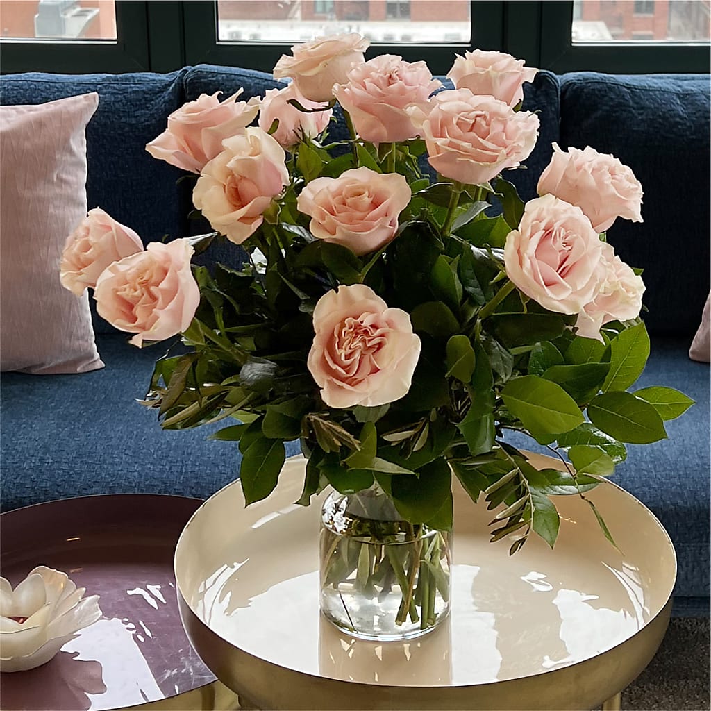 Long Stem Pink Rose Bouquet – EDDY'S FLOWERS, Norwalk CA