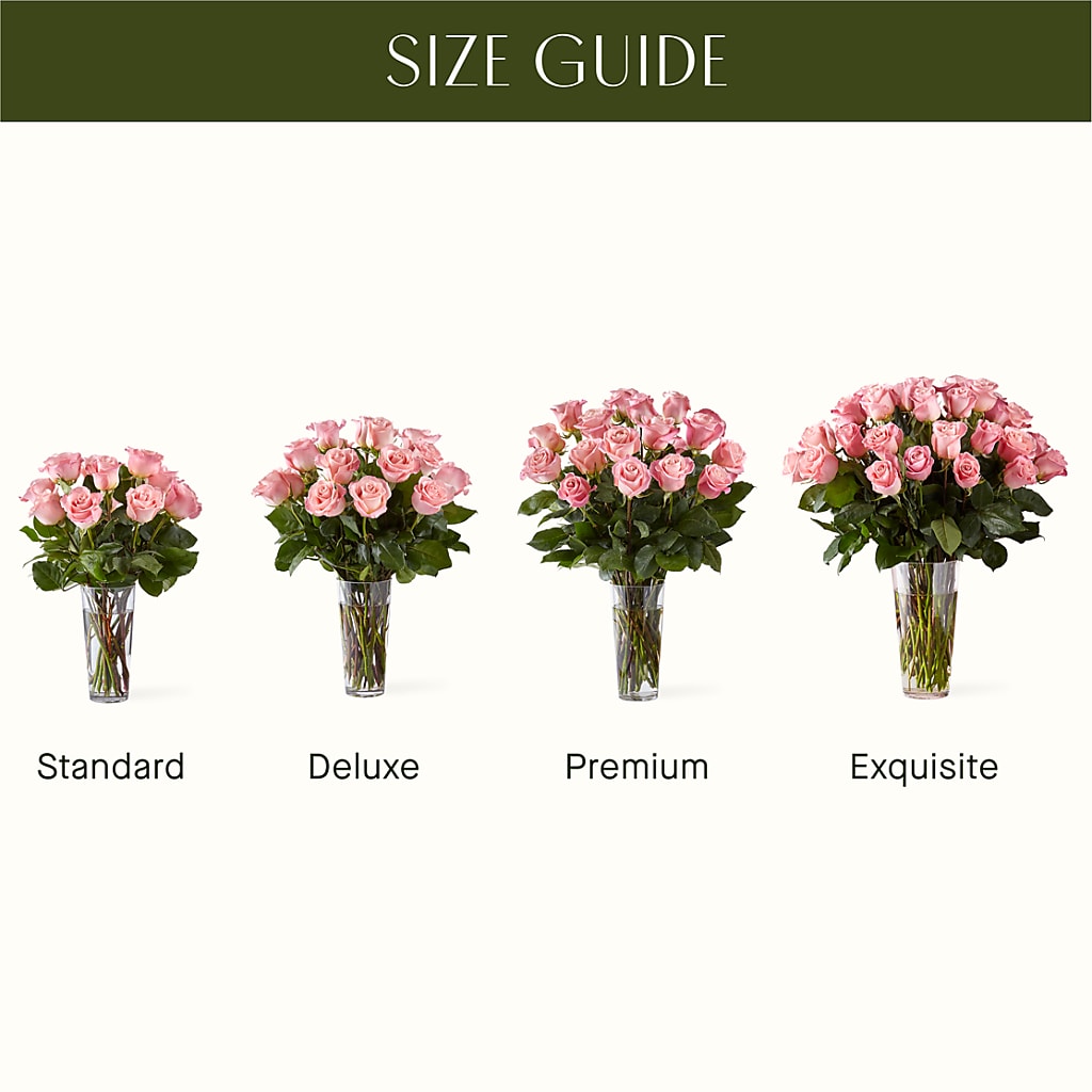 Long Stem Pink Rose Bouquet – EDDY'S FLOWERS, Norwalk CA