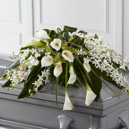 Angel Wings Casket Spray – EDDY'S FLOWERS, Norwalk CA