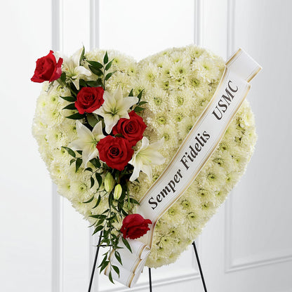 Heartfelt Hero Standing Heart – EDDY'S FLOWERS, Norwalk CA