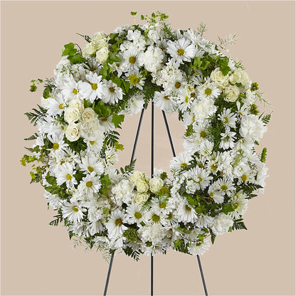 Faithful Wishes Wreath – EDDY'S FLOWERS, Norwalk CA