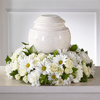Ivory Gardens Cremation Adornment – EDDY'S FLOWERS, Norwalk CA