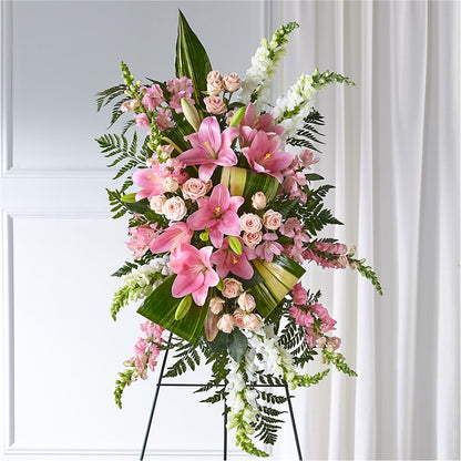 Elegant Embrace Standing Spray – EDDY'S FLOWERS, Norwalk CA