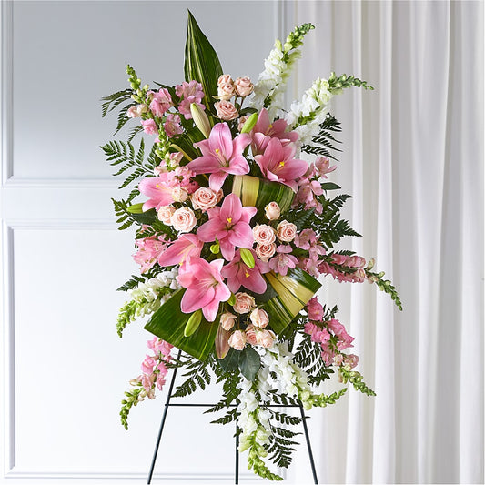 Elegant Embrace Standing Spray – EDDY'S FLOWERS, Norwalk CA