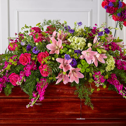Radiant Tribute Casket Spray – EDDY'S FLOWERS, Norwalk CA