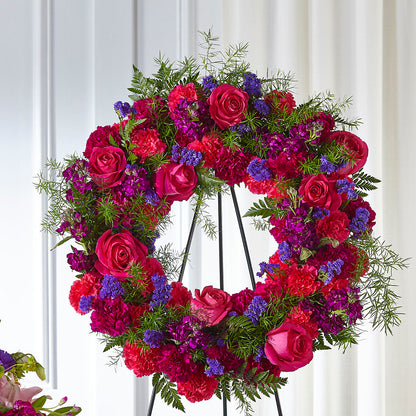 Calming Colors Wreath – EDDY'S FLOWERS, Norwalk CA