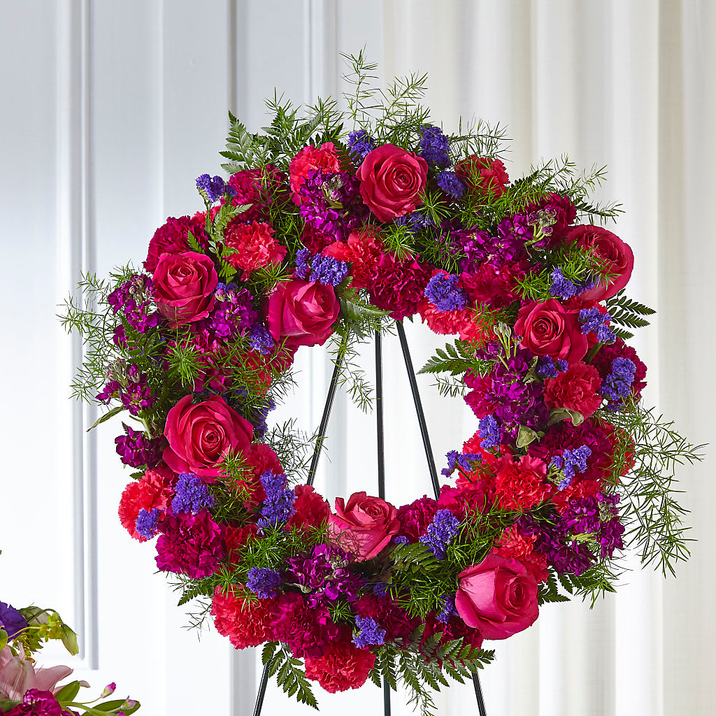 Calming Colors Wreath – EDDY'S FLOWERS, Norwalk CA
