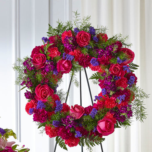 Calming Colors Wreath – EDDY'S FLOWERS, Norwalk CA