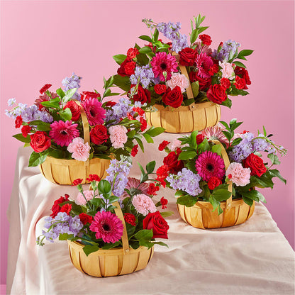 Pink Picnic Basket – EDDY'S FLOWERS, Norwalk CA
