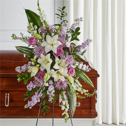 Grateful Hearts Standing Spray – EDDY'S FLOWERS, Norwalk CA