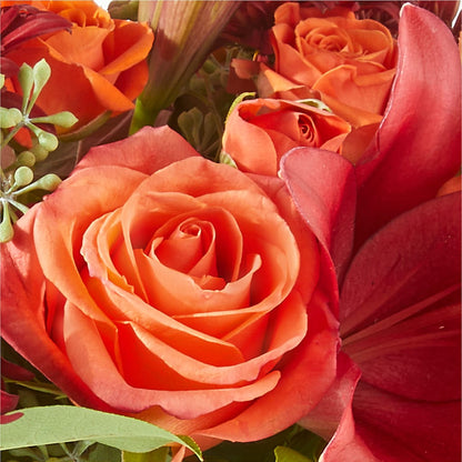Crimson Leaves Bouquet – EDDY'S FLOWERS, Norwalk CA
