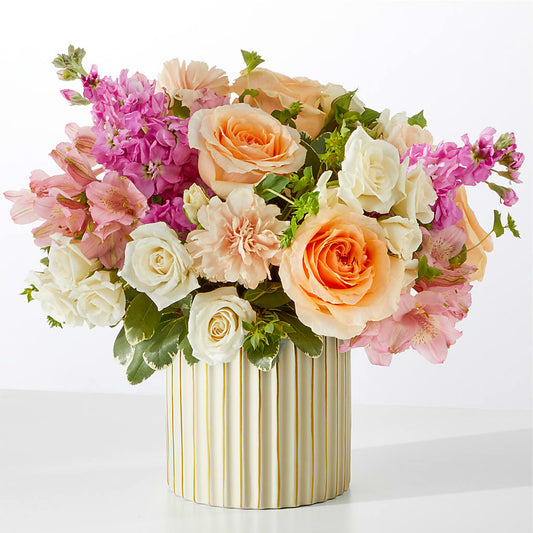 Paradise Bouquet with Ivory Vase – EDDY'S FLOWERS, Norwalk CA