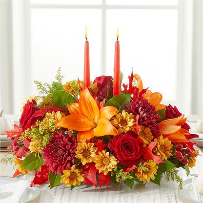 Autumn's Embrace Centerpiece – EDDY'S FLOWERS, Norwalk CA