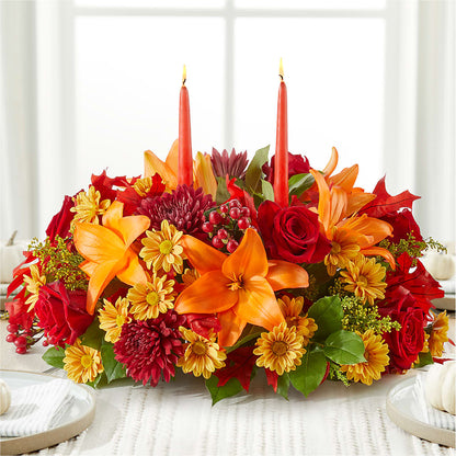 Autumn's Embrace Centerpiece – EDDY'S FLOWERS, Norwalk CA
